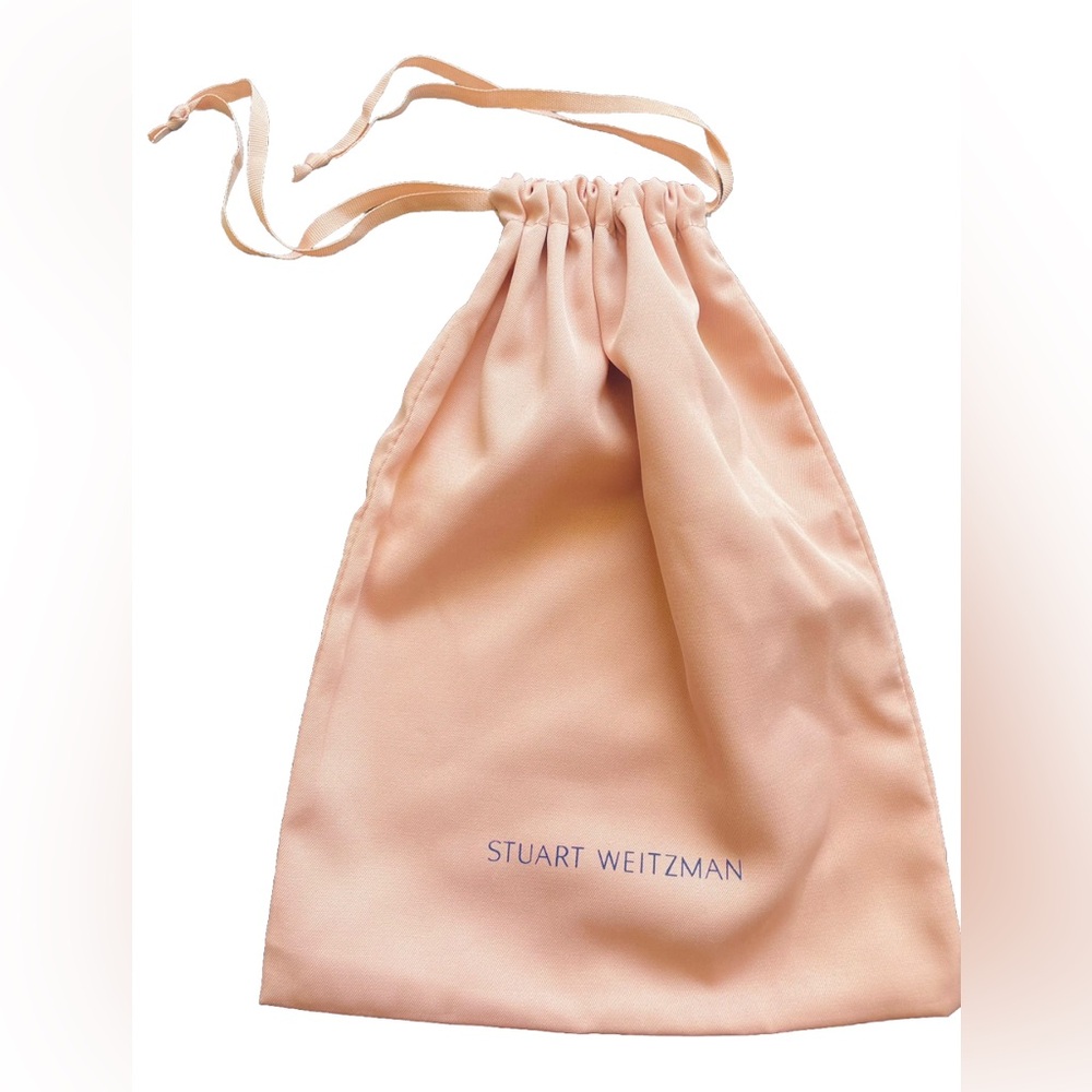 Stewart Weitzman Pink Drawstring Dust Bag